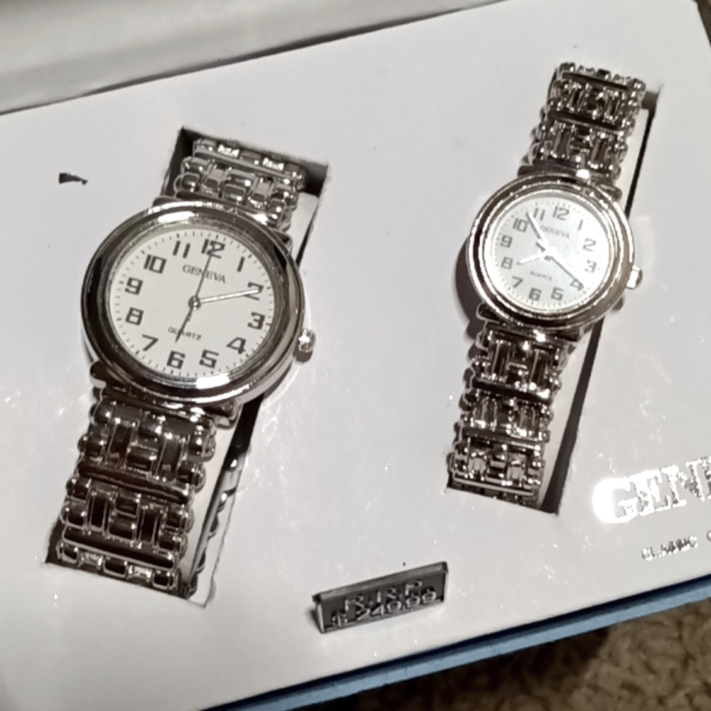 His and hers watch set by Geneva